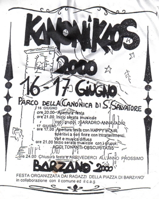 live a barzano' locandina